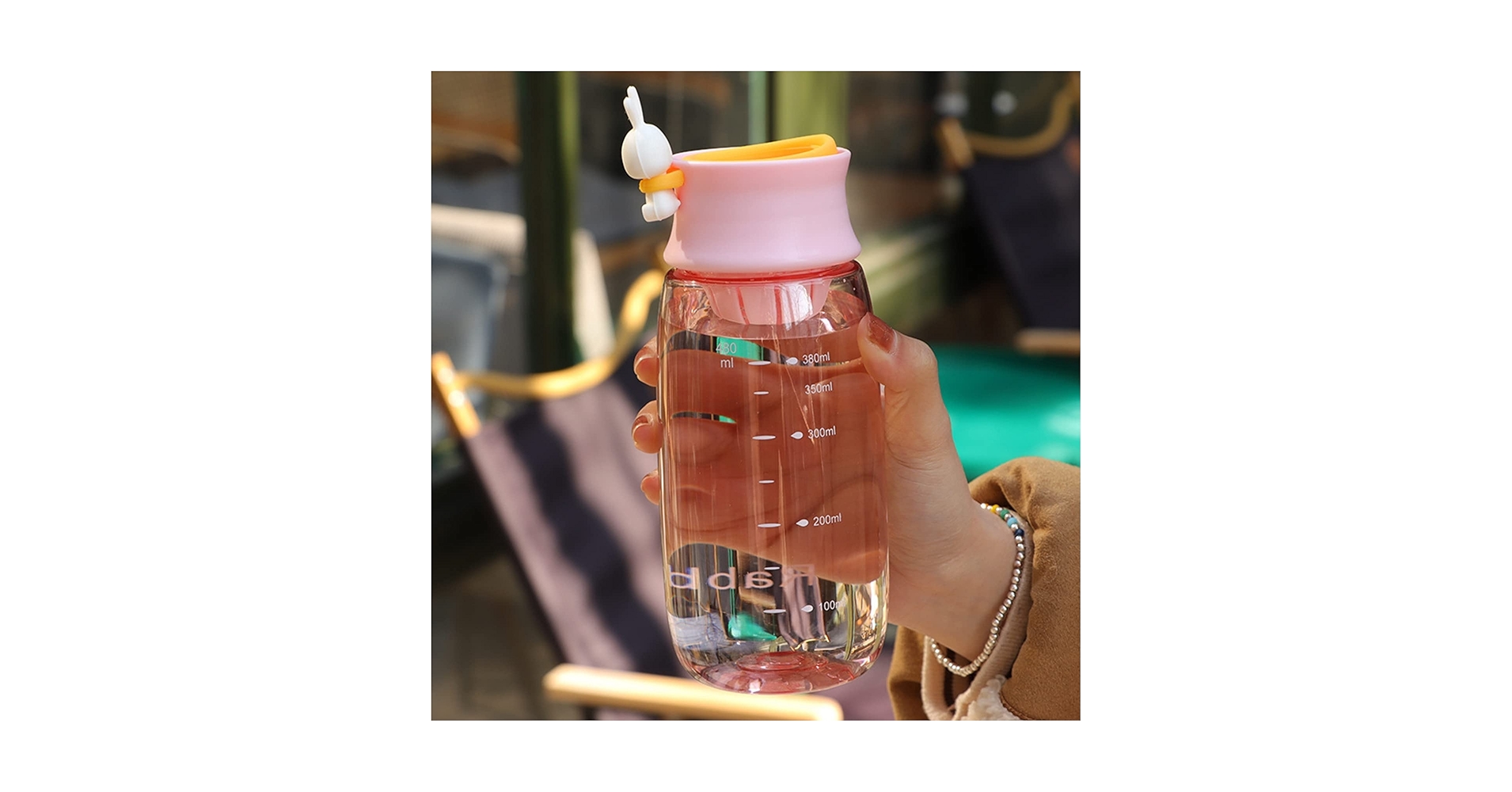 Amazon｜クリア ボトル 水筒 480ml フィルター付き ドリンク